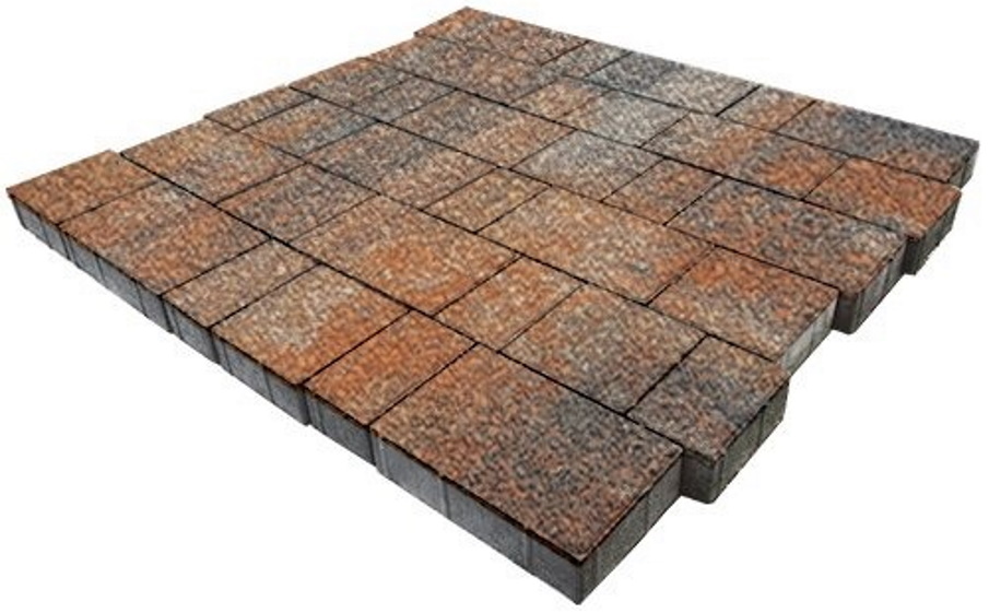 Плитка тротуарная SteinRus, Бельпассо А.23(М).Псм.4, Native, ColorMix Рей, толщина 40 мм