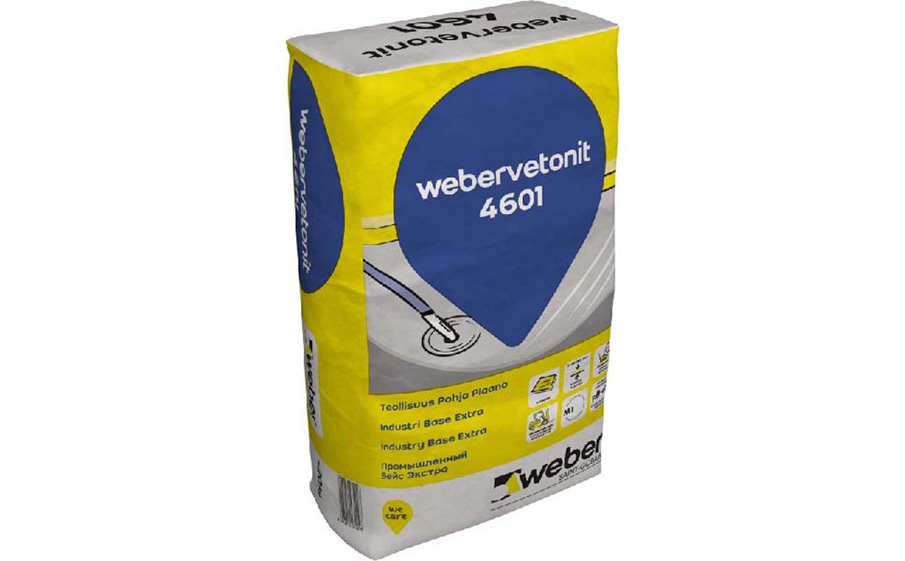 Базовый промышленный наливной пол weber.vetonit 4601 (Industry Base Extra) , 20 кг