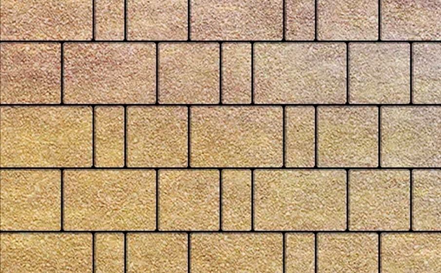 Плитка тротуарная SteinRus Бергамо А.6.Псм.4, Antico, ColorMix Брайс, толщина 40 мм