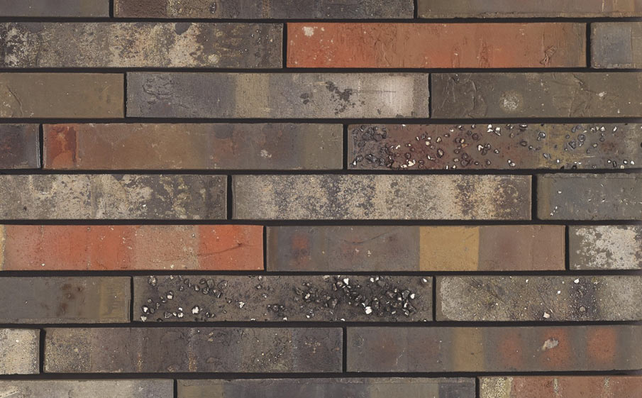Кирпич облицовочный Terca Archipolis Cadet Zwart, 240*65*40 мм
