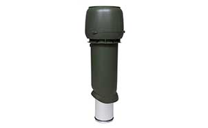Изолированный вентиляционный выход Vilpe® 160/ИЗ/700 зеленый + колпак