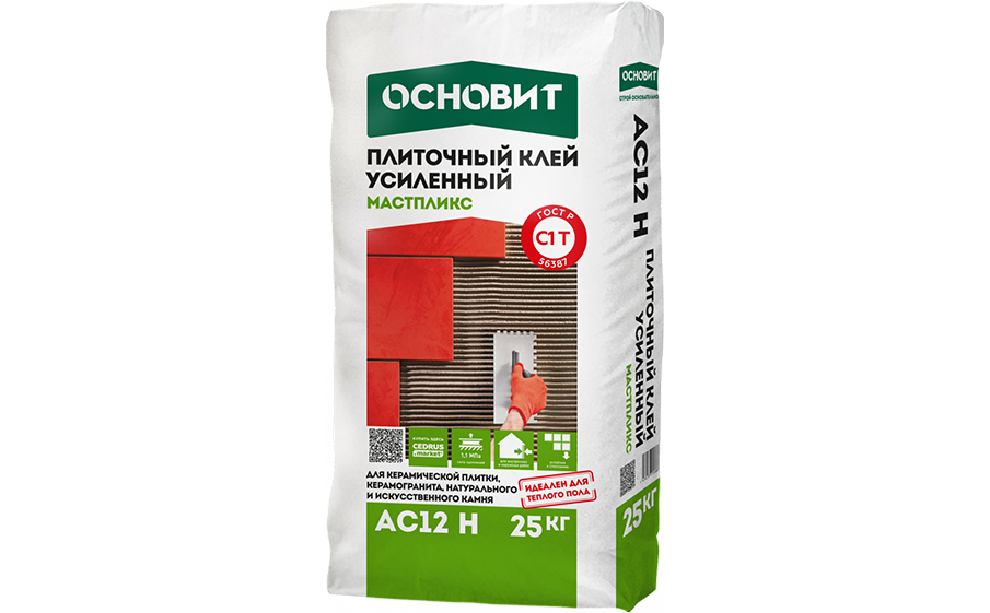 Плиточный клей Основит СТАРПЛИКС АС12 Н, 25 кг