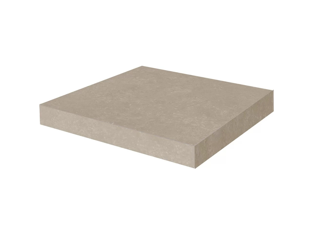 Ступень угловая клееная KERAMA MARAZZI Касабланка HP бежевый светлый обрезная, 330*330*9 мм