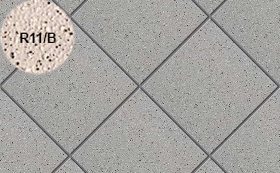 Техническая напольная клинкерная плитка Stroeher Secuton TS60 grau (R11/B) зернистая поверхность 196*196*10 мм