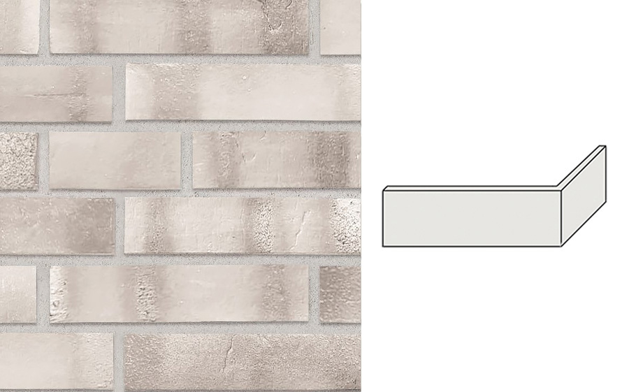 Клинкерная плитка угловая Uniceramix FUSION UX23 Platinum, 50*168*71*12 мм