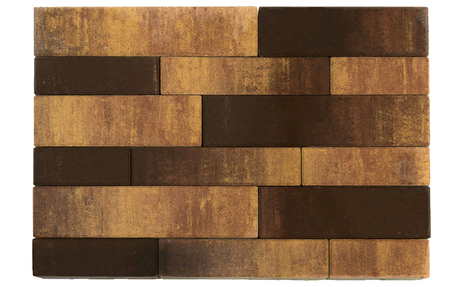 Плитка тротуарная BRAER Домино Color Mix Сафари, 120/160*60 мм