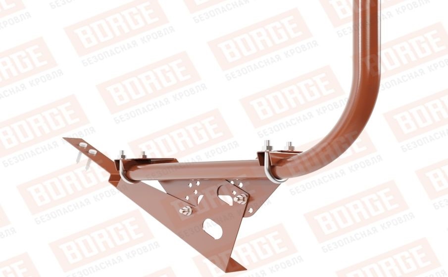 Кровельное ограждение Borge для черепичной кровли оцинкованное RAL 8004, 300*120 см
