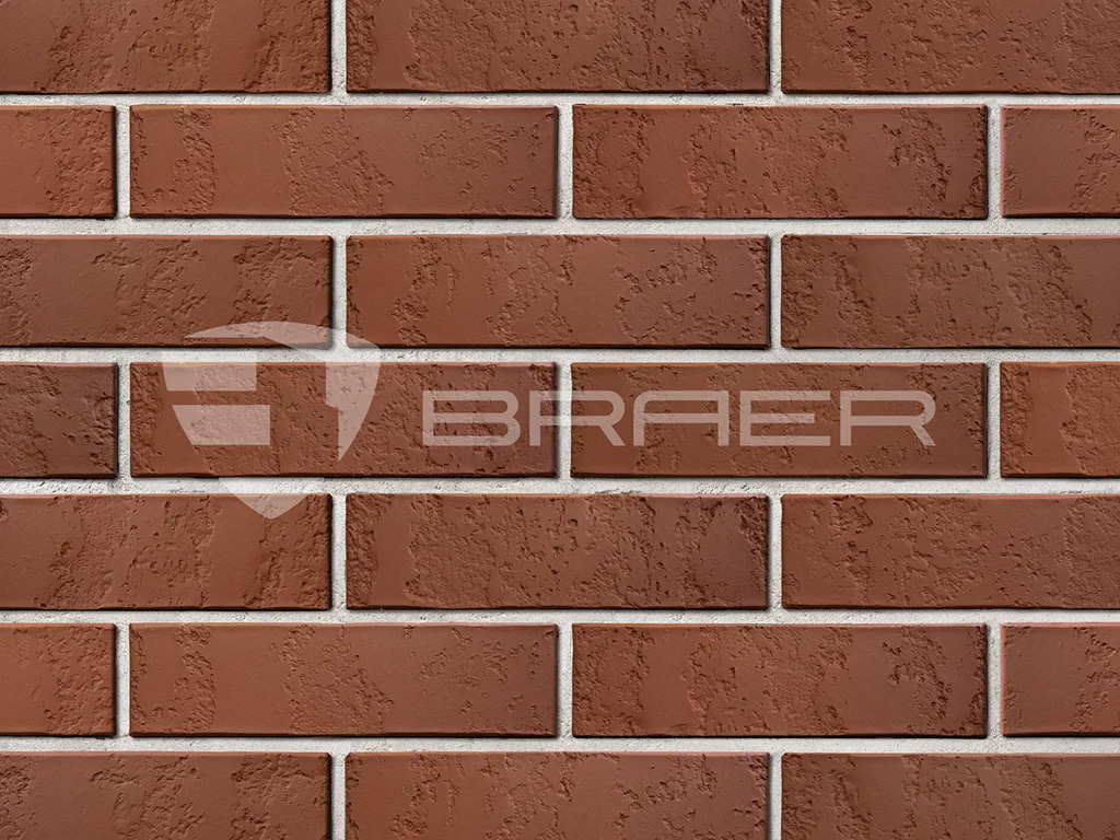 Кирпич BRAER бордо фьорн, 250*120*65 мм