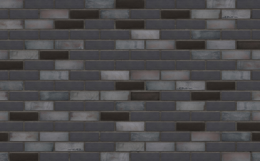 Клинкерная облицовочная плитка King Klinker Dream House для НФС, 36 Black river, 240*71*17 мм