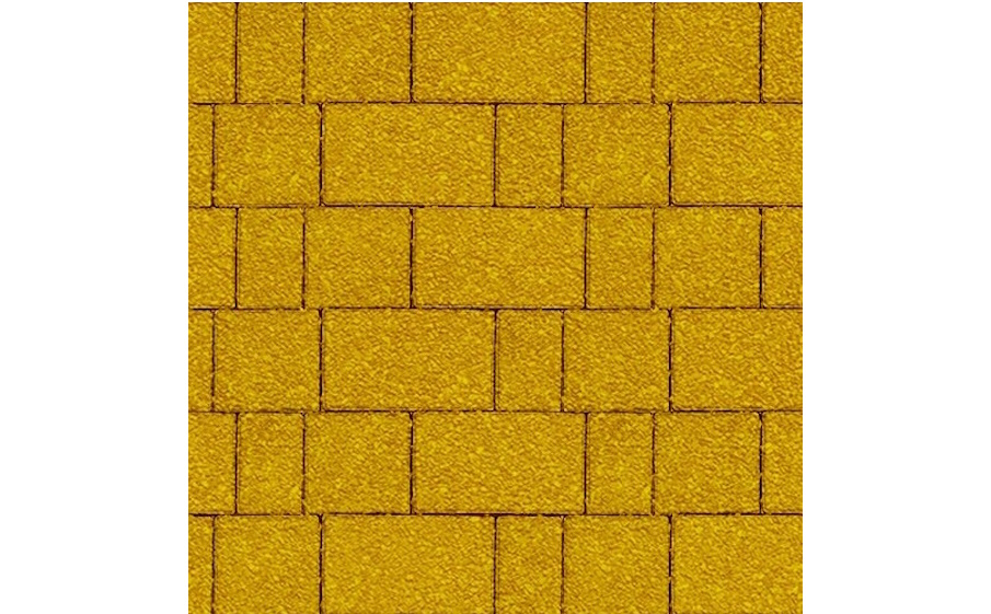 Плитка тротуарная SteinRus Новый город Б.7.Фсм.6, Native, желтый, толщина 60 мм