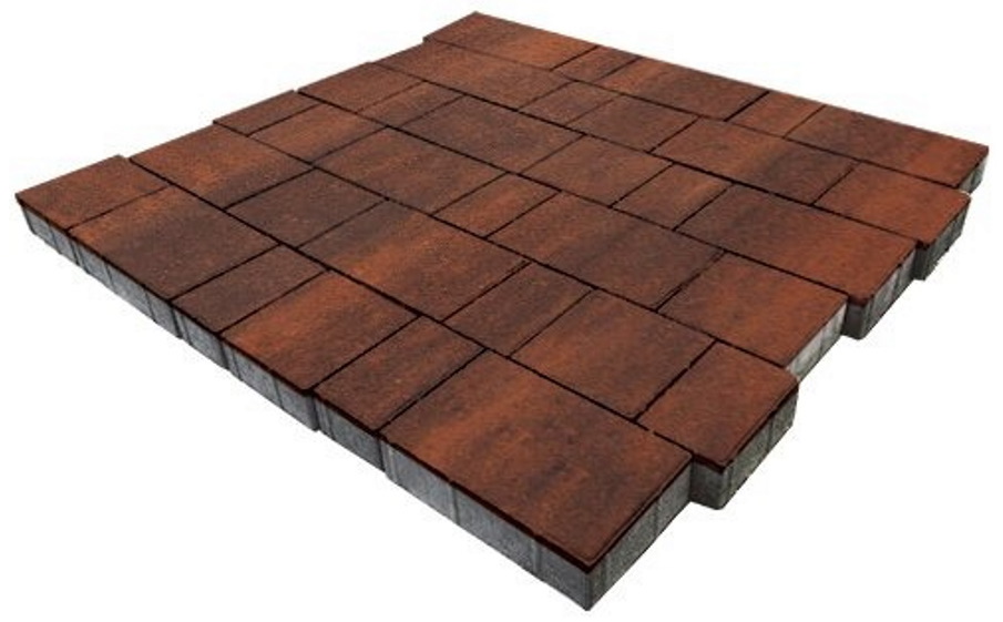 Плитка тротуарная SteinRus Бельпассо А.23(М).Псм.4, гладкая, ColorMix Брук, толщина 40 мм