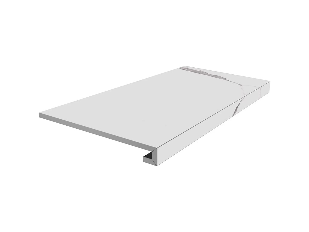 Ступень клееная KERAMA MARAZZI Монте Тиберио белый обрезная, 800*330*9 мм