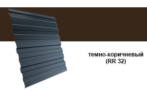 Профнастил Grand Line C10R Velur 20 RR 32 темно-коричневый