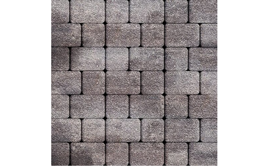 Плитка тротуарная SteinRus, Инсбрук Альт Дуо А.3(С).Фсм.4, Native, ColorMix Умбра, толщина 40 мм