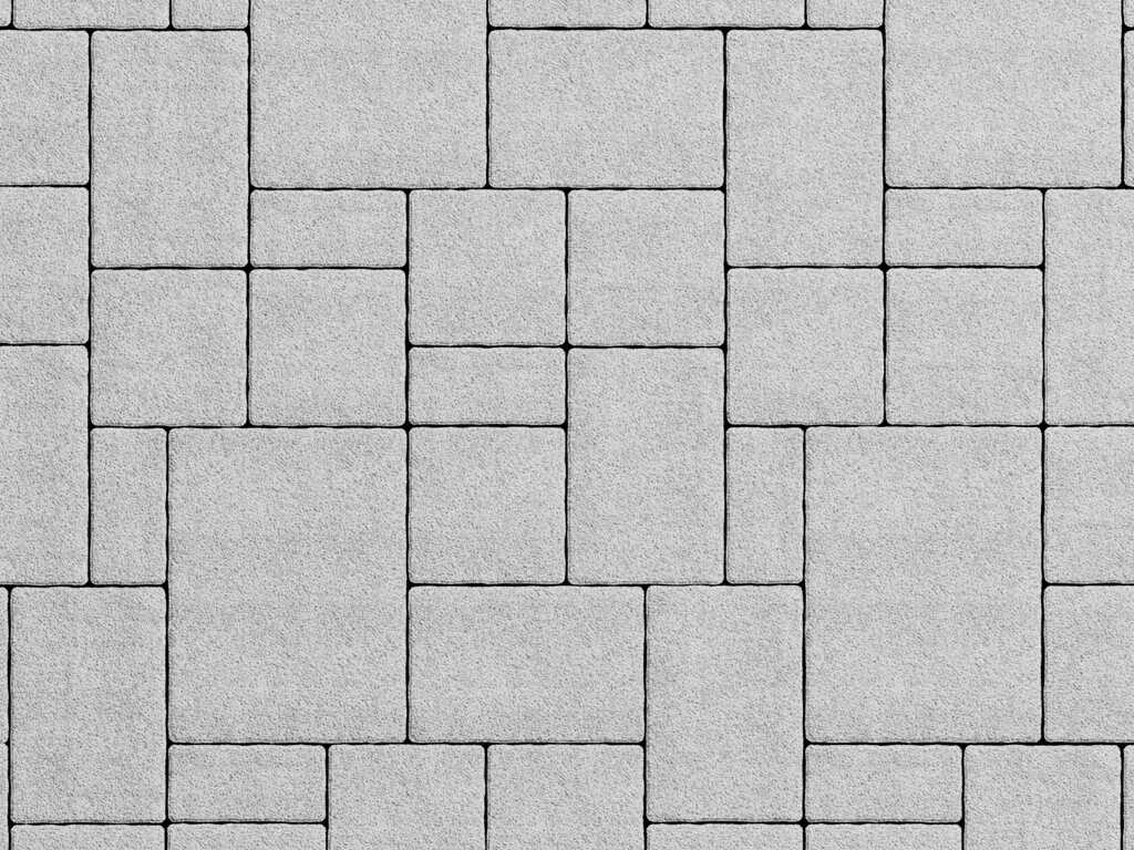 Плитка тротуарная Мюнхен Б.2.Фсм.6 стоунмикс белый, комплект 4 шт, толщина 60 мм