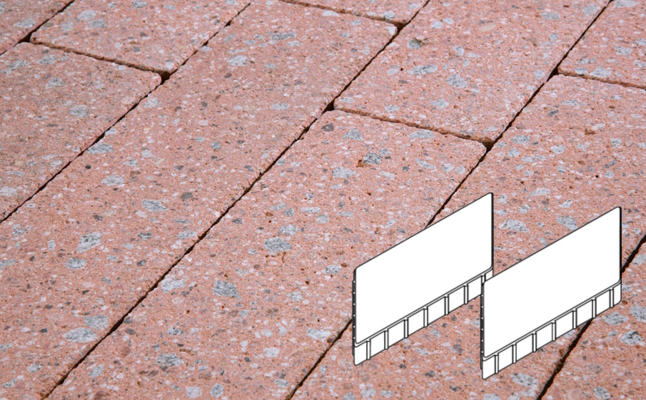 Плитка тротуарная Готика, City Granite FINERRO, Плита AI Б.7.Ф.8, Травертин, 700*500*80 мм