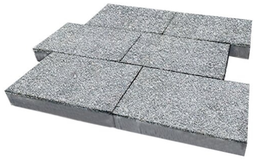Плитка тротуарная SteinRus Парк Плейс Б.3.П.8 Backwash, Гранит, 600*300*60 мм