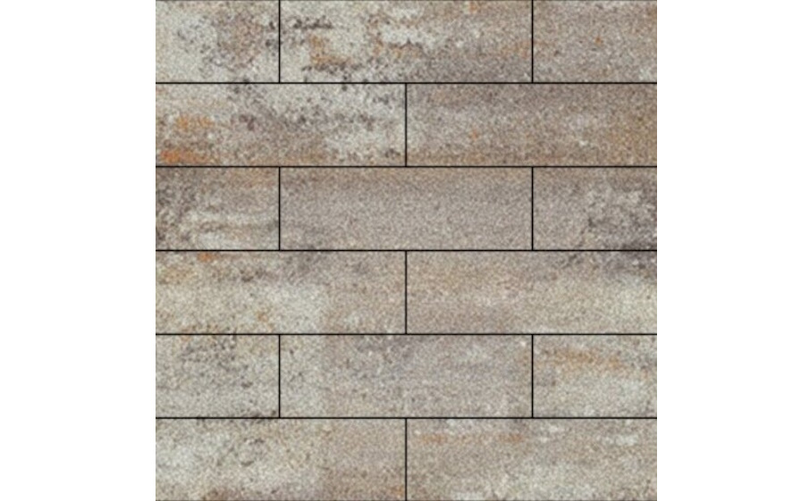 Плитка тротуарная SteinRus Гранада Б.7.П.8, Old-age, ColorMix Берилл, 600*200*80 мм