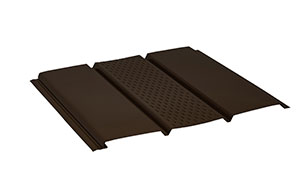 Софит с центральной перфорацией Aquasystem PURAL коричневый RR 32, 1*0,303 м
