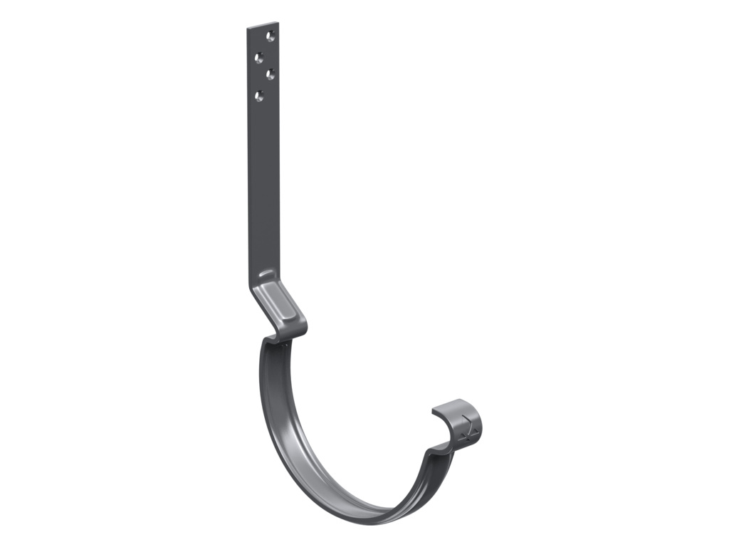 Крюк крепления длинный Aquasystem PE dRain RAL 7024 D 125 мм