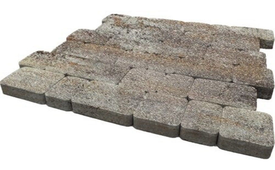 Плитка тротуарная SteinRus Инсбрук Альт Б.1.Фсм.6, Native, ColorMix Берилл, толщина 60 мм