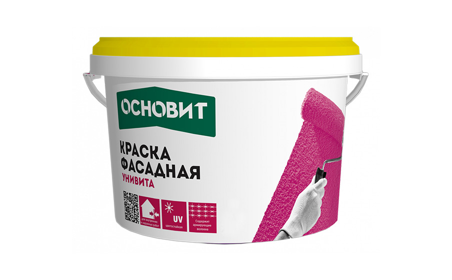 Краска фасадная акриловая Основит УНИВИТА САс91 группа оттенков №4, 13 кг