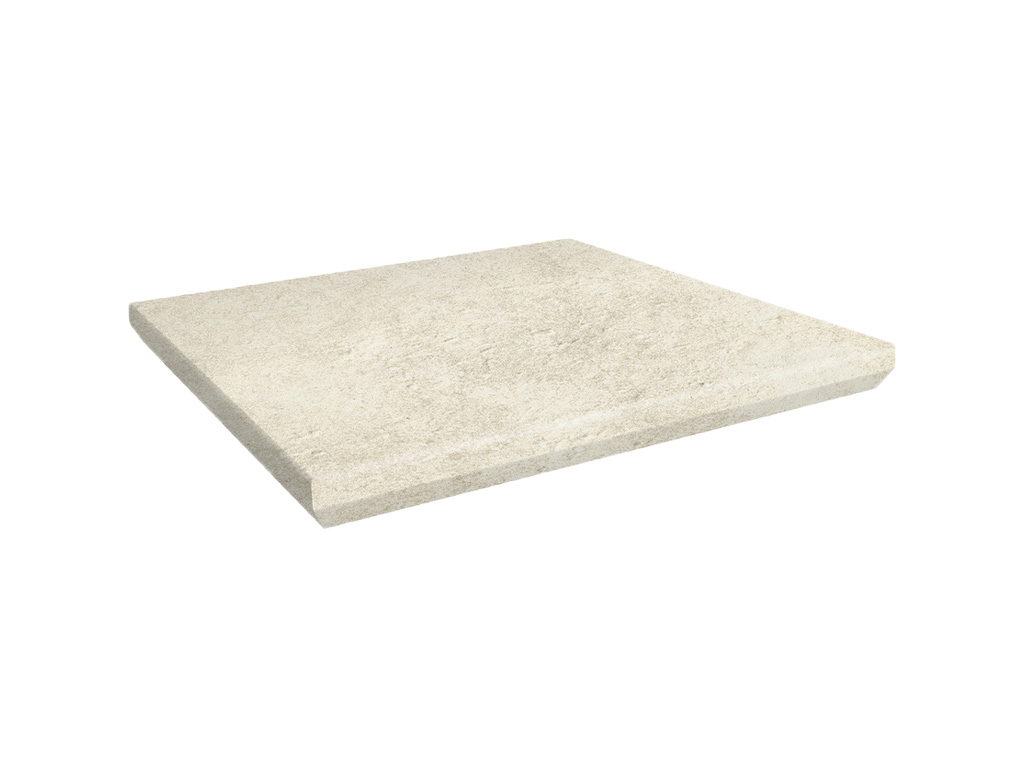 Клинкерная угловая ступень с капиносом Paradyz Scandiano, Beige, 330*330*11 мм