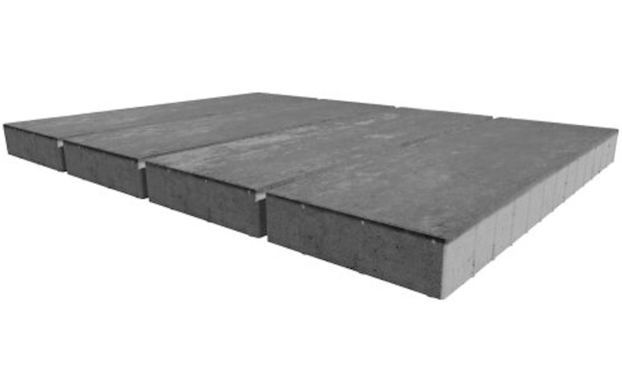 Плитка тротуарная SteinRus, Аликанте Б.2.П.8, гладкая, ColorMix Актау, 900*300*120 мм