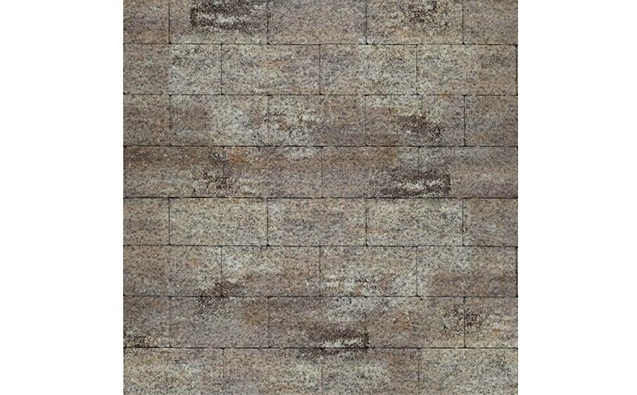 Плитка тротуарная SteinRus Прямоугольник Б.6.П.6, Native, ColorMix Берилл, 200*100*60 мм