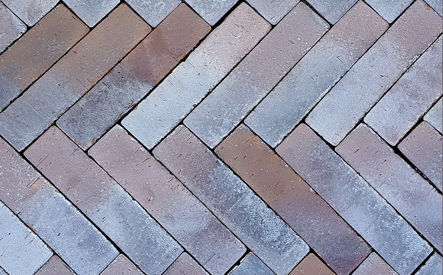 Клинкерная брусчатка Muhr №10 Violettblau geflammt, 240*55*52 мм