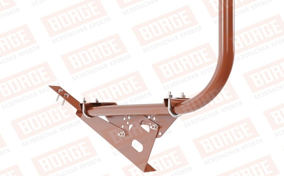 Кровельное ограждение Borge для черепичной кровли оцинкованное RAL 8004, 300*90 см