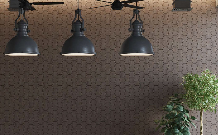 Мозаика Estima Гексагон/Hexagon Крафт Вуд/Kraft Wood KW02, 285*250*10 мм