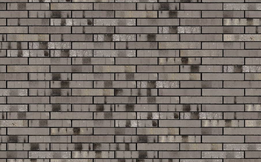 Кирпич облицовочный Terca Archipolis Jet Grijs, 240*65*40 мм