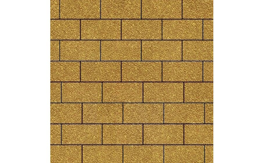 Плитка тротуарная SteinRus Прямоугольник В.6.П.8, Native, желтый, 200*100*80 мм
