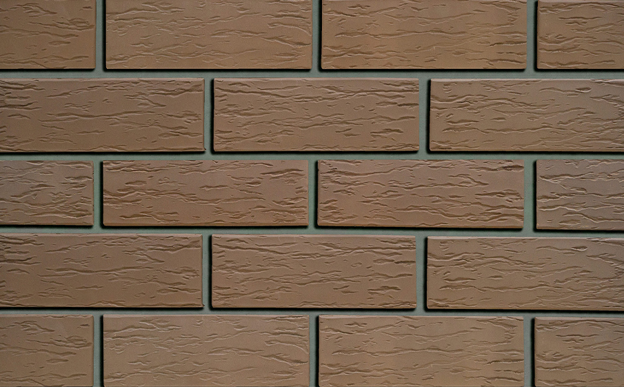 Кирпич облицовочный Кротовский КЗ Классика Шоколад кора дуба 250*120*88 мм