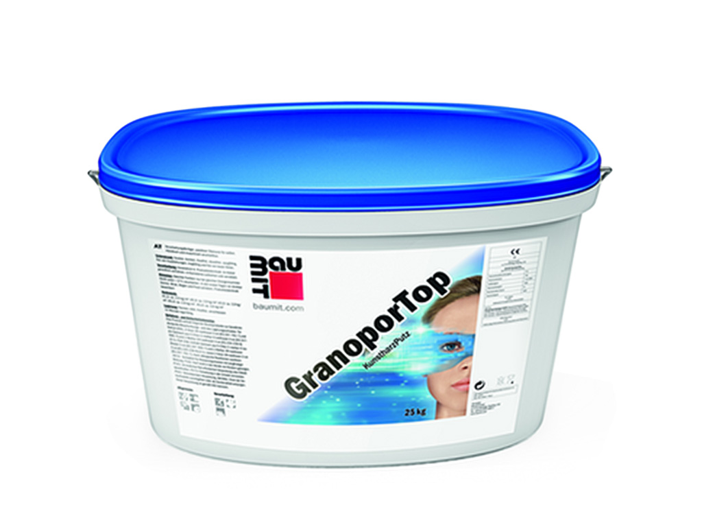 Акриловая штукатурка Baumit GranoporTop, шуба 3 мм, база, 25 кг