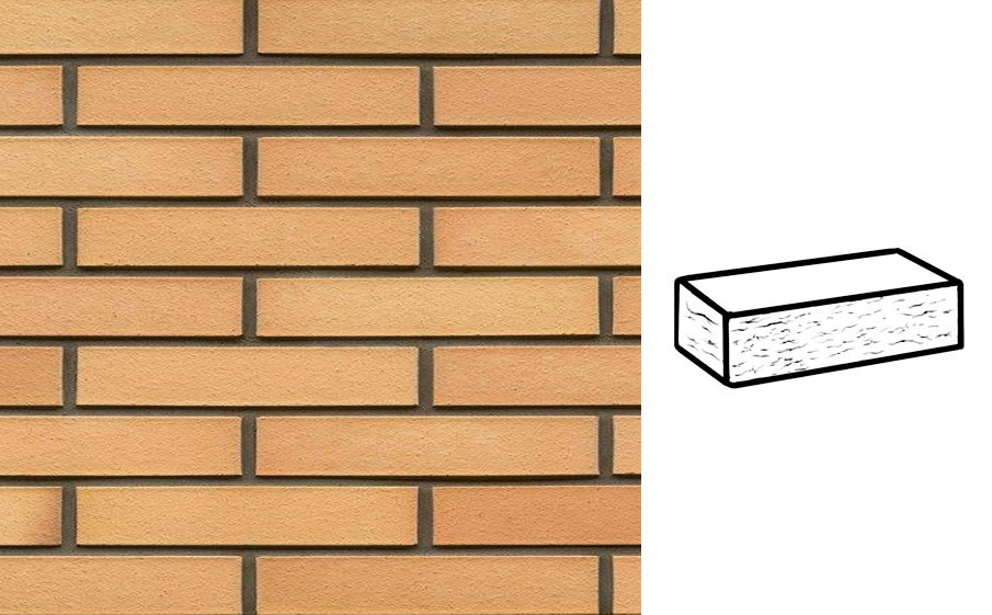 Кирпич клинкерный Muhr 23 Morgenrote рустик, 240*90*40 мм