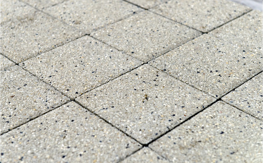 Плитка тротуарная BRAER Сити гранит на белом, 300*300*80 мм