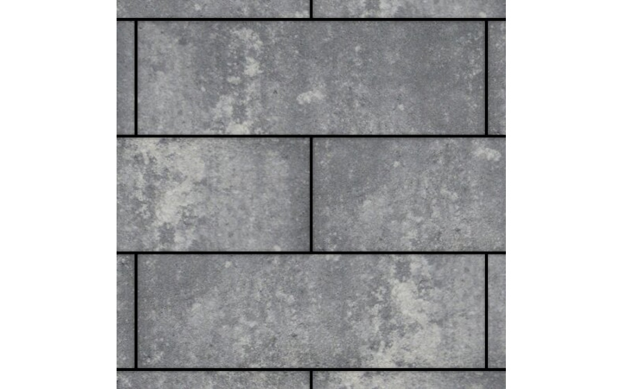 Плитка тротуарная SteinRus, Аликанте Б.2.П.8, гладкая, ColorMix Актау, 900*300*120 мм