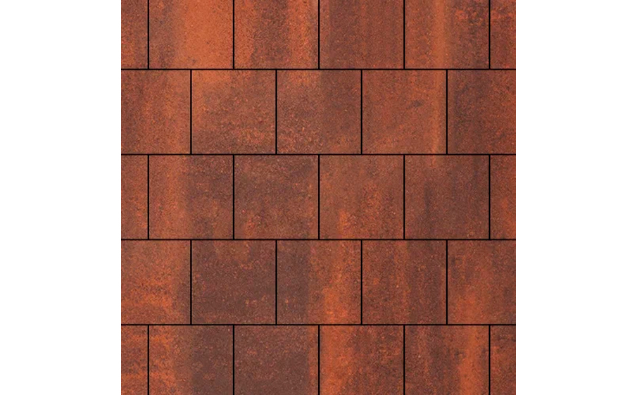 Плитка тротуарная SteinRus Valencia Б.3.К.8 гладкая, ColorMix Брук, 300*300*80 мм