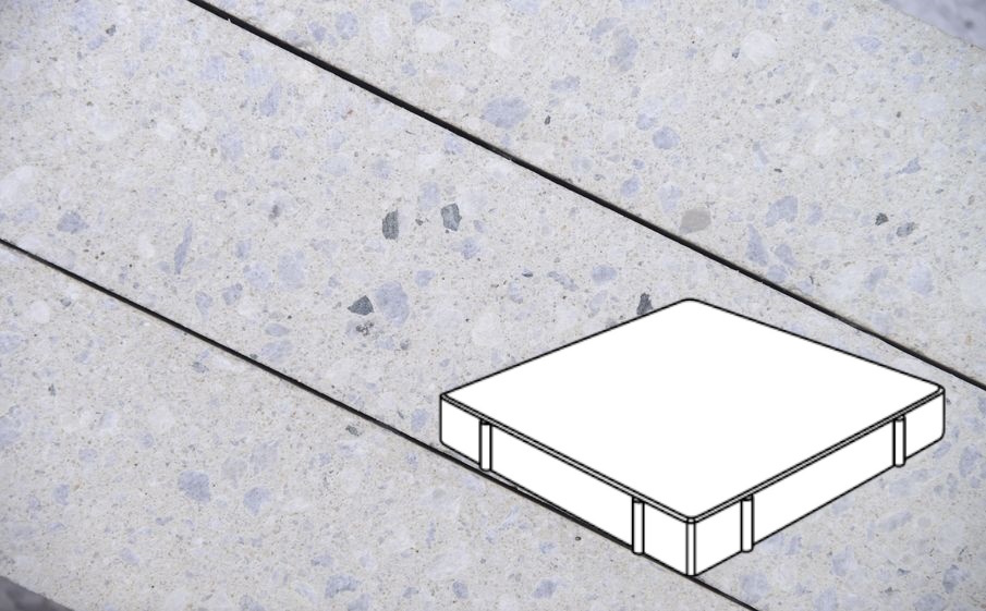 Плитка тротуарная Готика Granite FINO, Квадрат Б.6.К.8, Мансуровский 600*600*80 мм