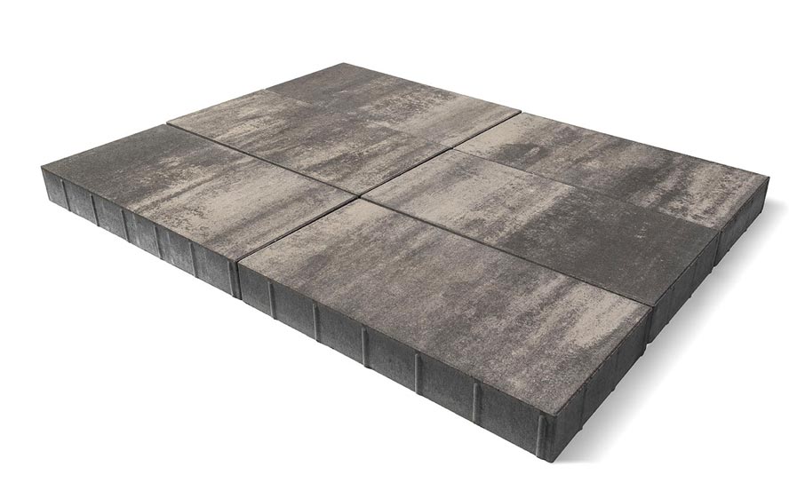 Плитка тротуарная BRAER Сити Color Mix Туман, 300*150*80 мм