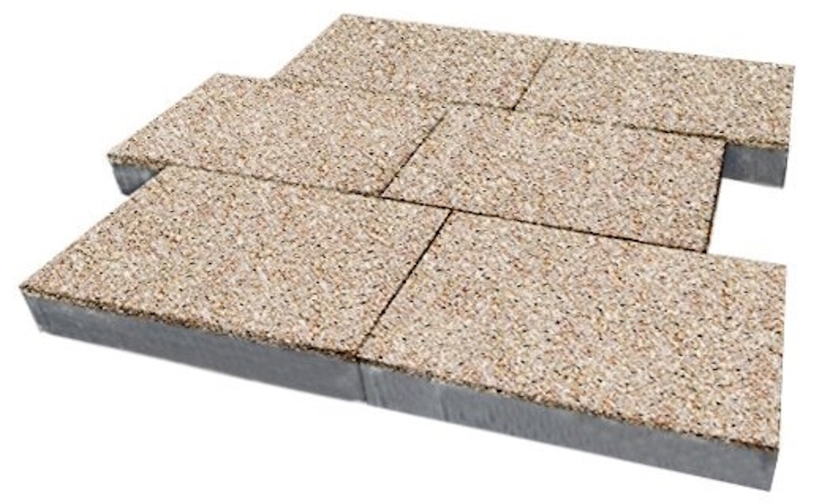 Плитка тротуарная SteinRus, Парк Плейс Б.3.П.6, Backwash, Грейзен, 600*300*60 мм