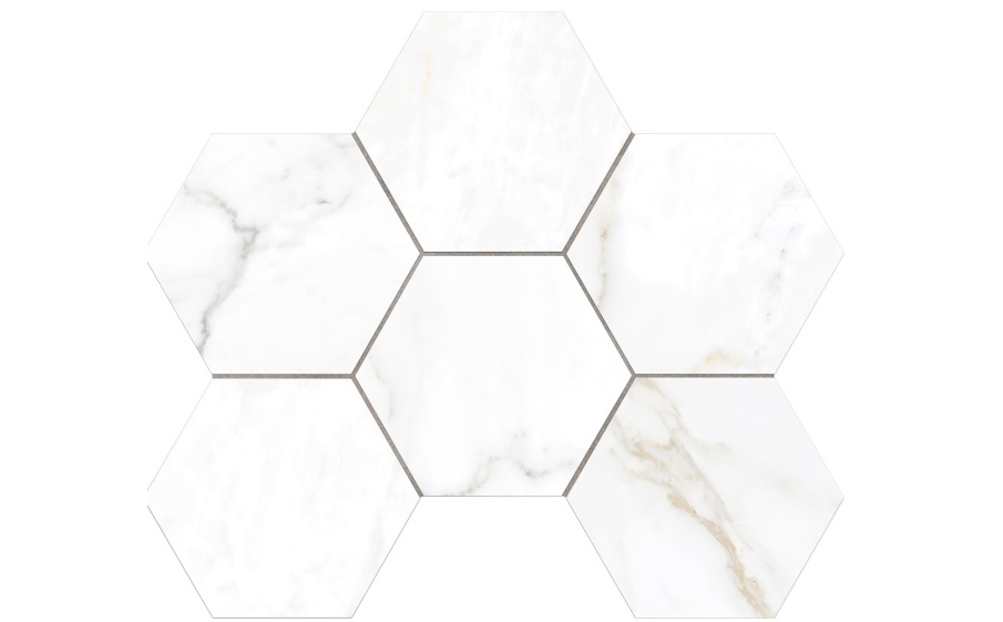 Мозаика Hexagon Estima Ideal ID01, полированный