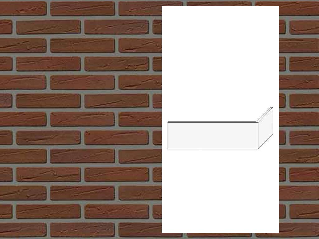 Гибкий кирпич StoCleyer B, угловой элемент 4/4 corner, 71835 коричневый, NF, 240/115*71*4-8 мм