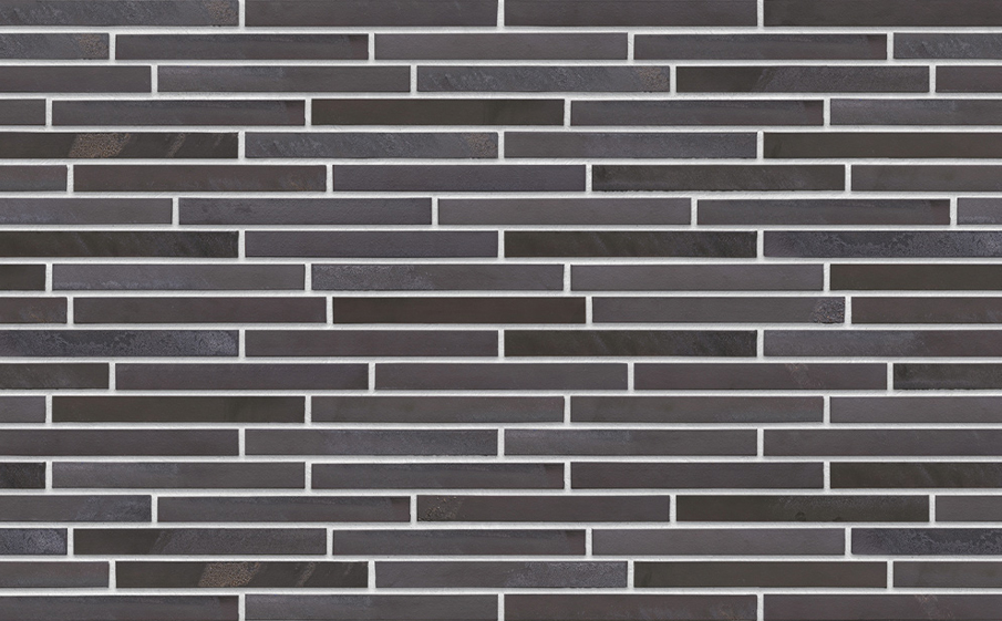 Клинкерная плитка под кирпич King Klinker KING SIZE 05 Black heart гладкая LF, 490*52*14 мм