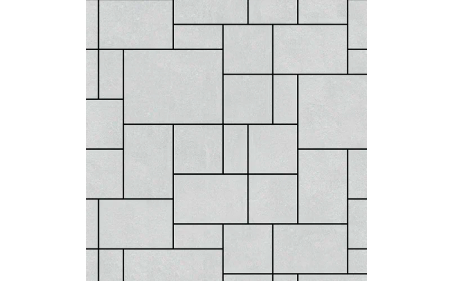 Плитка тротуарная SteinRus Инсбрук Альпен Б.7.Псм.6, гладкая, белый, толщина 60 мм
