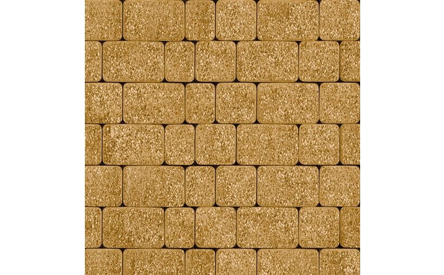 Плитка тротуарная SteinRus Инсбрук Альт А.1.Фсм.4, Old-age, желтый, толщина 40 мм
