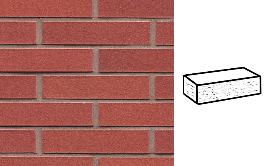 Кирпич клинкерный Muhr 03 Naturrot рустик, 240*115*52 мм