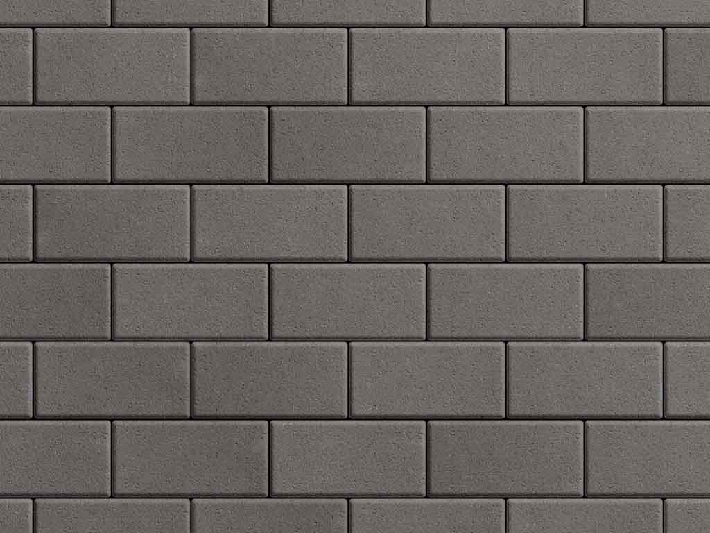 Плитка тротуарная Прямоугольник А.2.П.4 стандарт гладкий черный, 200*100*40 мм 